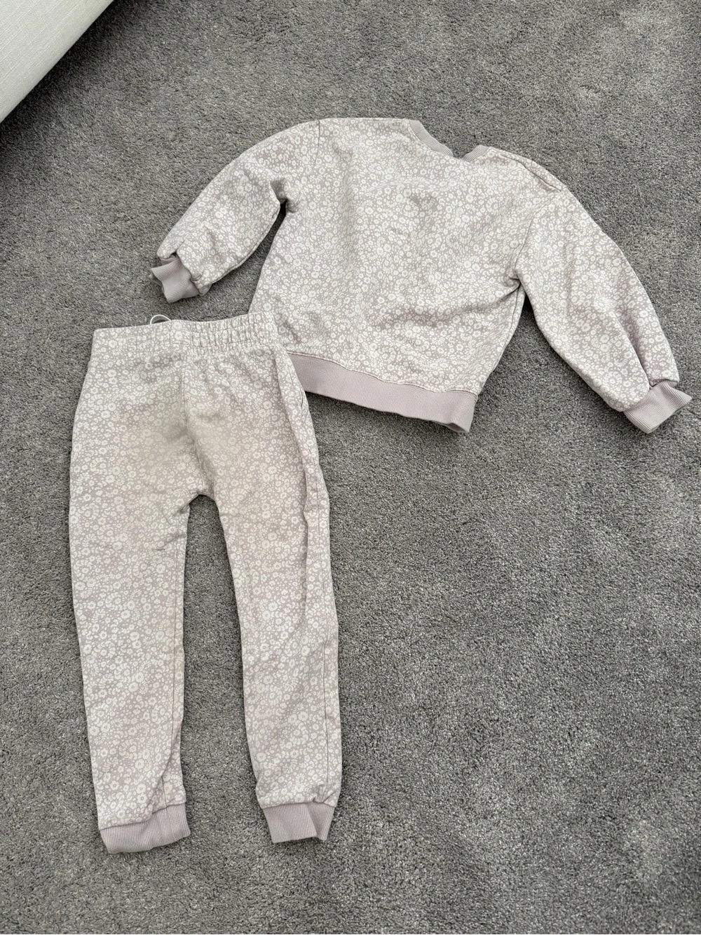 Jamie Kay Purple Morgan Fifi Floral Organic Cotton Joggers Set Size 6y